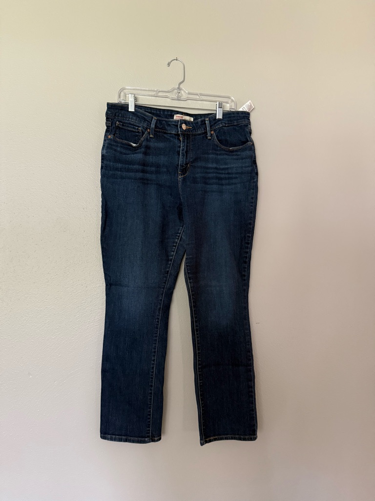 Signature By Levi Strauss Dark Wash Boot Cut Jeans - Blue